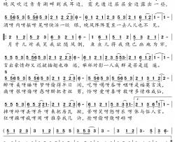 俗人言简谱-谢春花歌曲-独行侠曲谱
