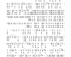 壮乡三月三陈吉桂作词版简谱-鲁金演唱-陈吉桂/郝玉林词曲