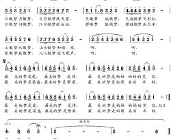 最美的梦简谱-王培元词 党继志曲