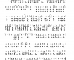 我就叫农民工简谱-张辉演唱-方杰/袁怀湘词曲