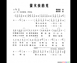 萤火虫的光简谱