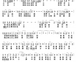 中国高速为中国高速公路而作简谱