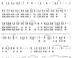当我悄悄来到人间1991年北京台元旦晚会简谱-李娜演唱-百之/臧云飞词曲
