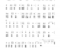 毛主席,我们祝您万寿无疆简谱-广州部队海上文化工作队演唱-韩笑/毕庶勤词曲
