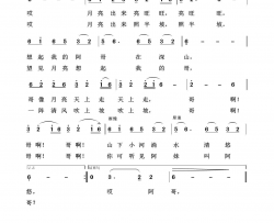 小河淌水回声嘹亮2013简谱