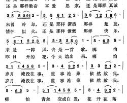 依然故我简谱-曾腾芳词 雷蕾曲