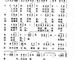 耕耘者心中永远是春天简谱