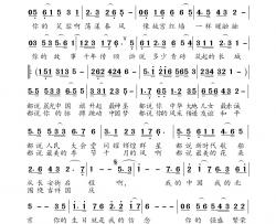 我的北京简谱-胡贵春词 高福友曲李红-