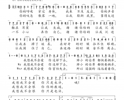 我想我不会爱你简谱(歌词)-田馥甄演唱-桃李醉春风记谱