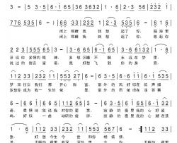 闭上眼睛我就想起了你简谱-李婷词/宁冬虎曲