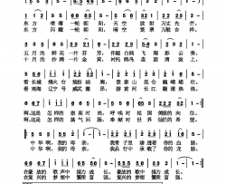 中华啊，我的母亲简谱