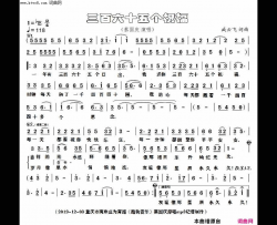 三百六十五个祝福简谱-蔡国庆演唱-臧云飞/臧云飞词曲