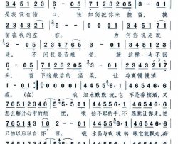 玫瑰梦醒简谱