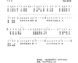 希望的种子简谱-涂子墨演唱-裴永春/廖伟鉴词曲