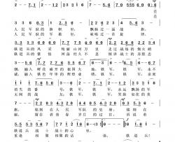 永远飘扬的军旗简谱-鲁金-