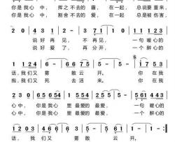 你在我心中简谱(歌词)-杜劲松中国