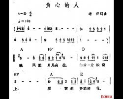 负心的人简谱-老烂 词曲李玲玉-