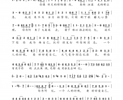 一个人的时候好好爱自己简谱-陈瑞演唱-余云飞/小多词曲