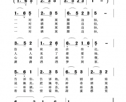 迷人的小酒窝简谱