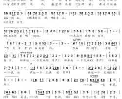 你没留下名字简谱-卢云生词/王大玉曲