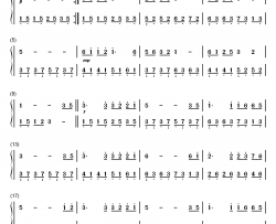 女人花钢琴简谱-数字双手-梅艳芳