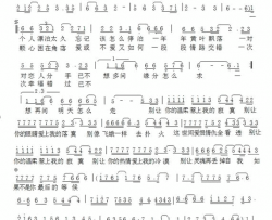 别让你的温柔惹上我的寂寞简谱-吴颖音乐演唱-陆新桥/吴颖音乐词曲