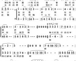 深圳，故乡简谱-黄向墨词/张朝曲王小小韩磊-