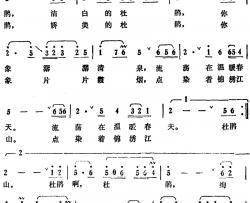 啊，杜鹃简谱-电视剧《这里有杜鹃》主题歌
