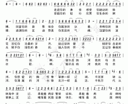 额尔古纳河简谱-何乌兰演唱-谭波生/孙思源、恩赫宝力高词曲