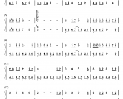 祭奠之歌钢琴简谱-数字双手-林原惠美