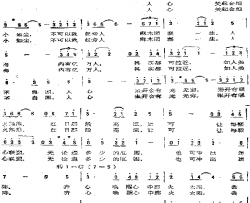 地球大合唱简谱-群星演唱