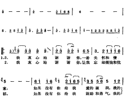 邓丽君演唱金曲：我和你简谱
