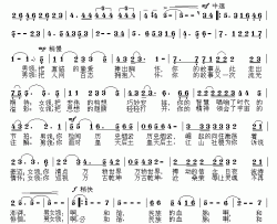 和谐颂歌简谱