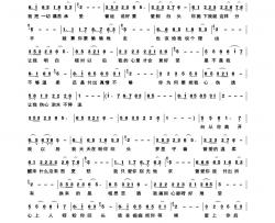 盼心上人回头简谱-张定月演唱-张定月曲谱