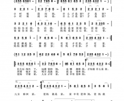 爸妈就是家简谱-刘昌贵演唱-王守华/刘昌贵词曲