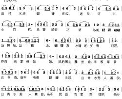 蝴蝶庄小唱简谱-美善蝶子词/莫恭敏曲
