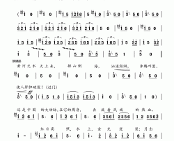 黄河之水天上来《黄河大合唱》选曲简谱