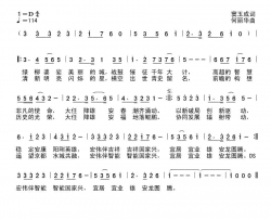 大任雄安简谱-史宁广演唱-窦玉成/何丽华词曲