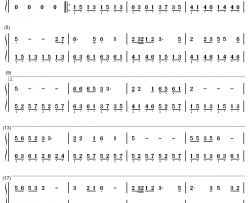 友谊之光钢琴简谱-数字双手-Maria Cordero