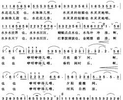 水乡水汪汪简谱-胡传经词 项成曲