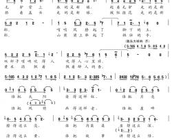 高原的风和梦简谱-尚奋斗词 贾崌铭曲