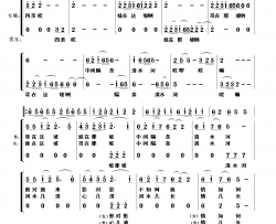 哥在这坡妹在那坡黎族歌曲简谱-仙鹿组合演唱-作曲：符天志词曲