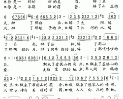 我爱你勐巴拉纳西简谱-张波词/张波曲米线，包伍-