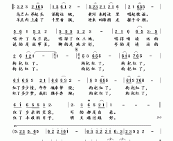 枸杞红了简谱-王丽达演唱-杨玉鹏/赛音词曲