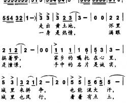 城市新兵农民工简谱-谷天义词/张义昌曲