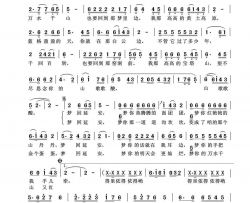梦回延安简谱-王建宁演唱-化方/石焱词曲