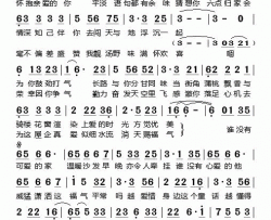 幸福之家电视剧《高第街》片尾曲简谱-张莹演唱-梁天山/陈辉权词曲