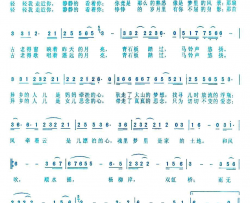和顺谣简谱-李红玲演唱-朱星盛、朱星东/朱星盛、朱星东词曲