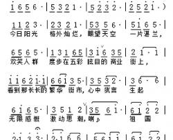 阳光简谱-赵宝川词曲
