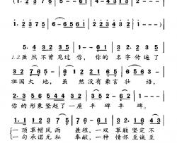不曾见过你简谱-电视剧《杨善洲》主题曲